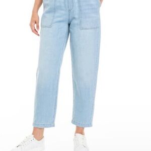 Wonderly Blue Ankle Cropped Jeans Relaxed Fit